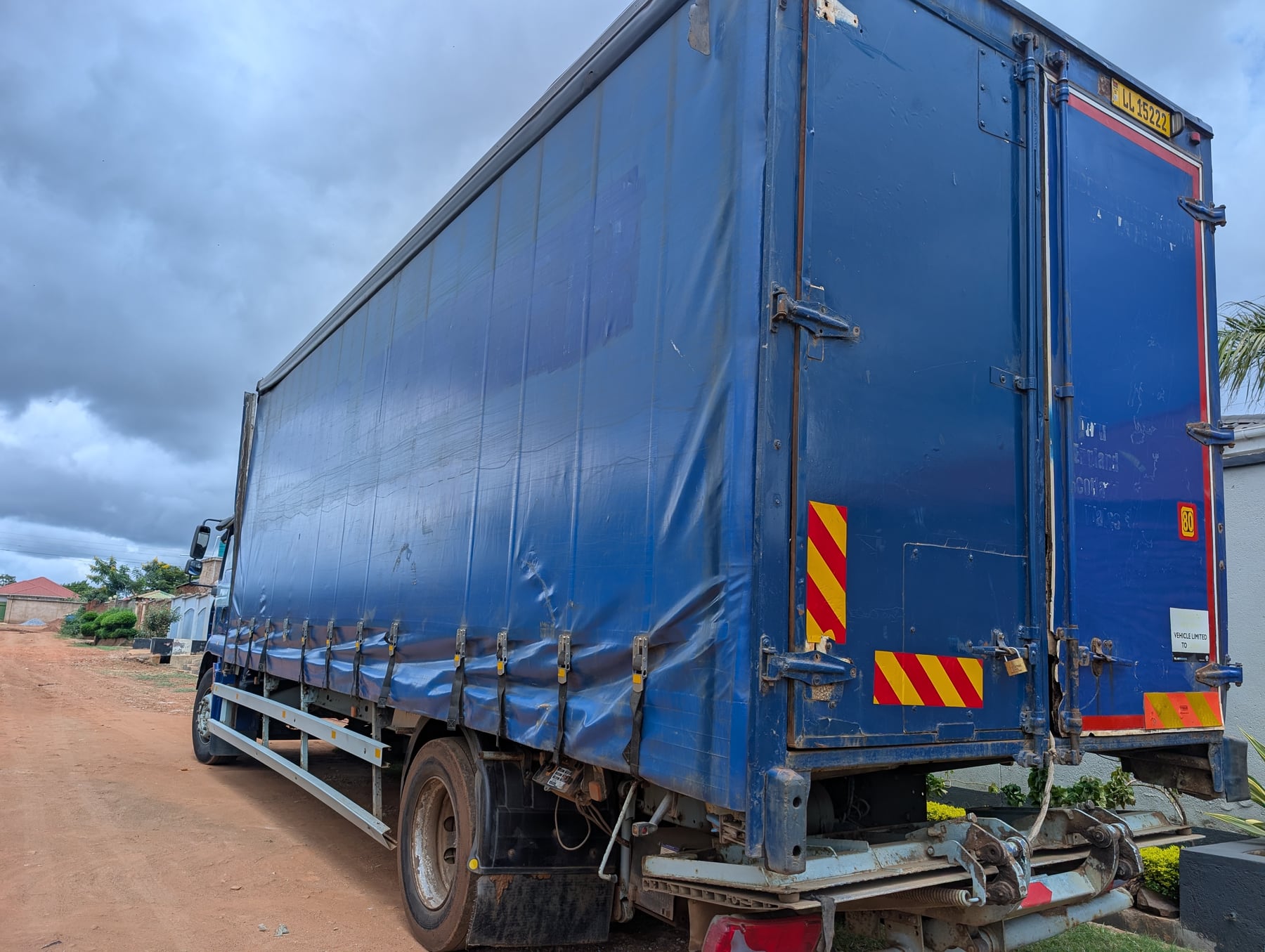 Blue 10-tonne MAN cargo truck